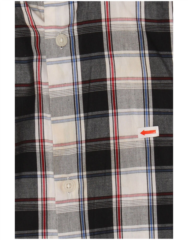 IZOD Camisa de franela para niños 14-15 años Grande Negro Cuadros Algodón