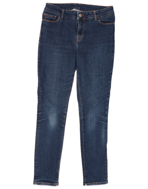 Crew Clothing Vaqueros pitillo para mujer UK 12 Medium W30 L28 Azul marino Algodón