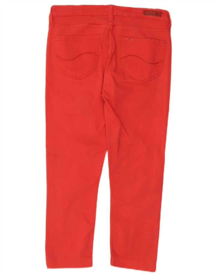 LEE Mujer Scarlett Slim Jeans W29 L33 Algodón Rojo