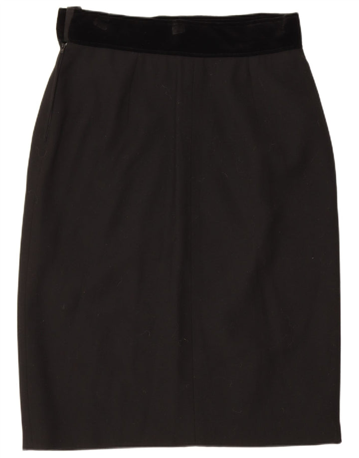 Falda lápiz Valentino para mujer UK 12 Medium W30 Negro