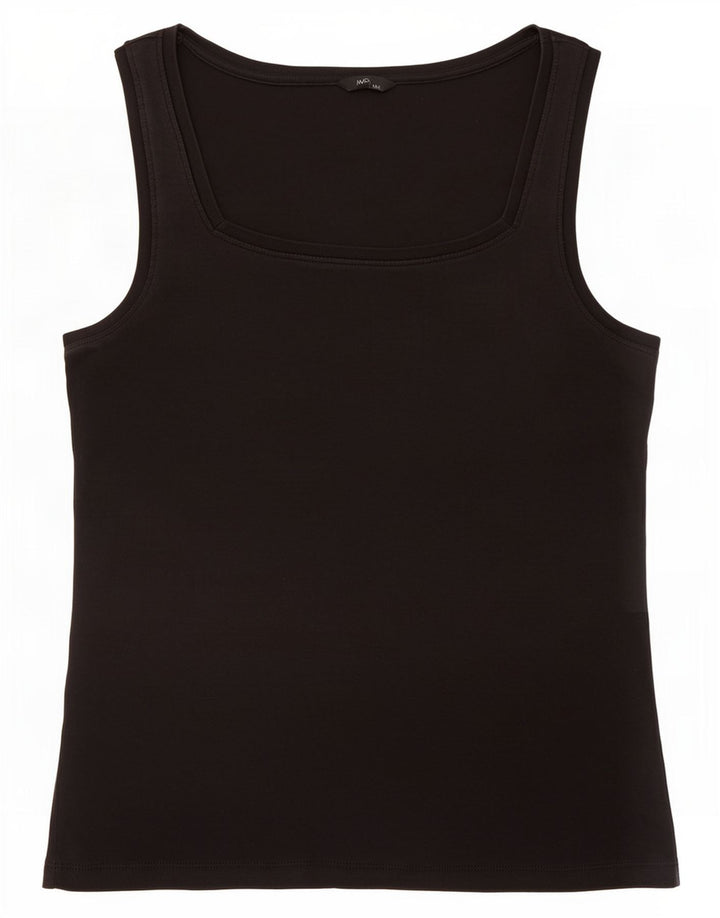M&Co Top sin mangas para mujer UK 44 Mediano Algodón negro
