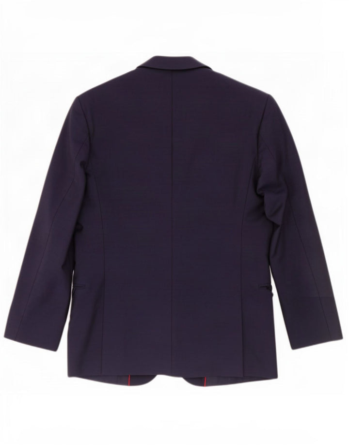 Hugo Boss Chaqueta tipo blazer de 2 botones para hombre EU 48 Lana azul marino mediana
