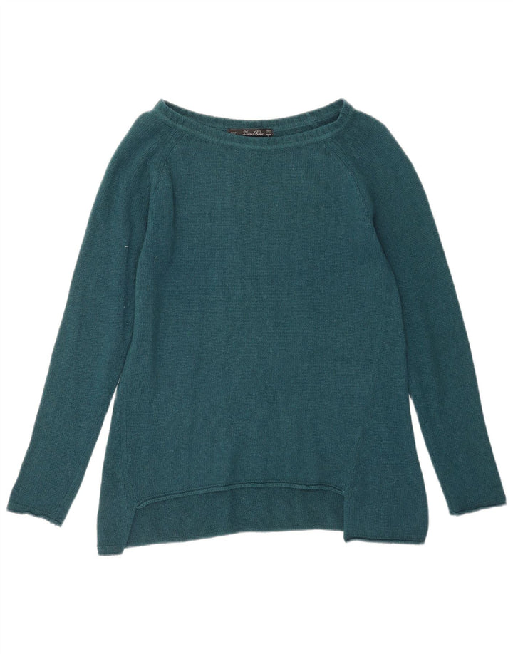 Zara - Jersey con cuello barco para mujer, talla 40, color verde medio