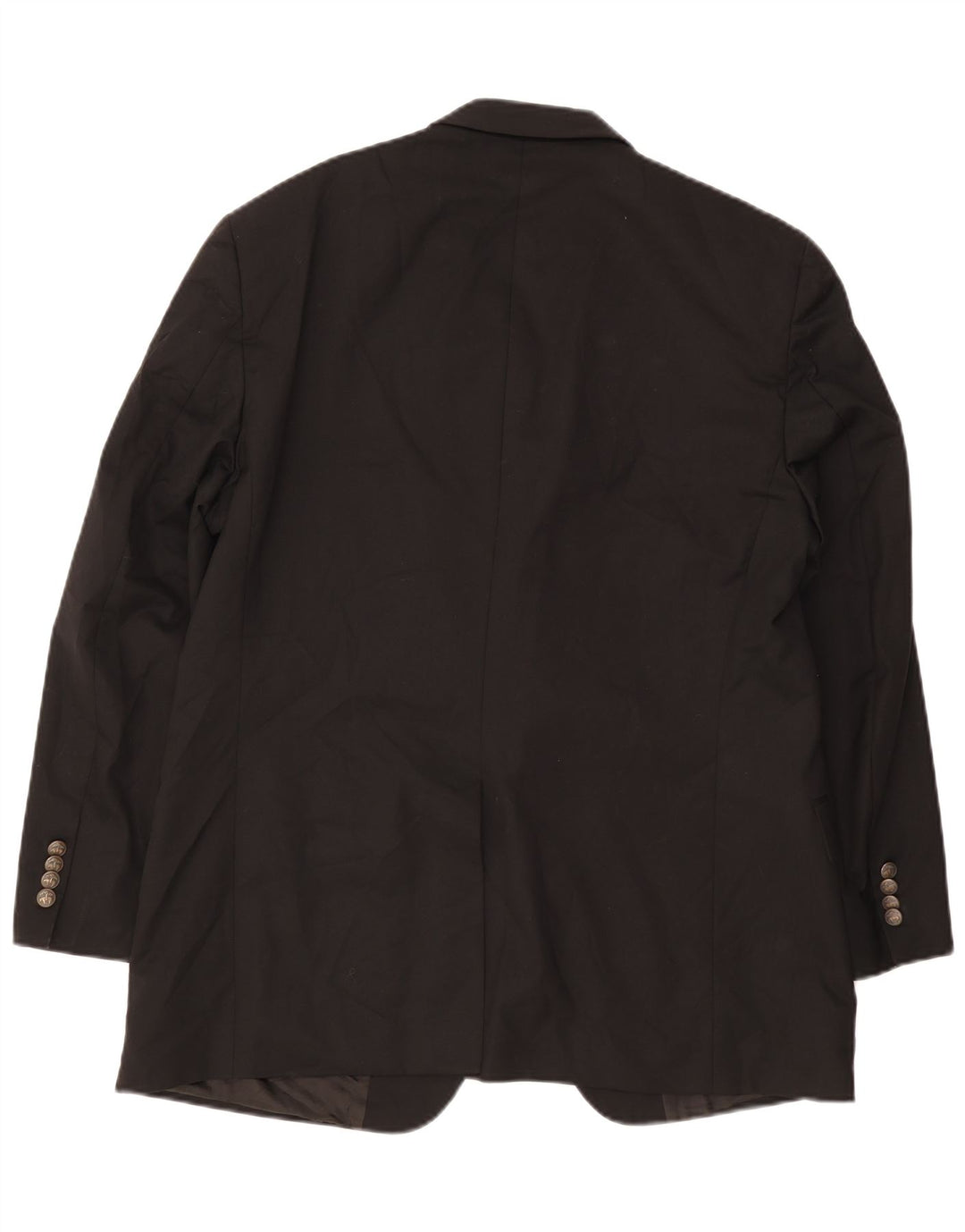 Brooks Brothers Chaqueta tipo blazer de 2 botones para hombre UK 44 2XL Clásico de lana negra
