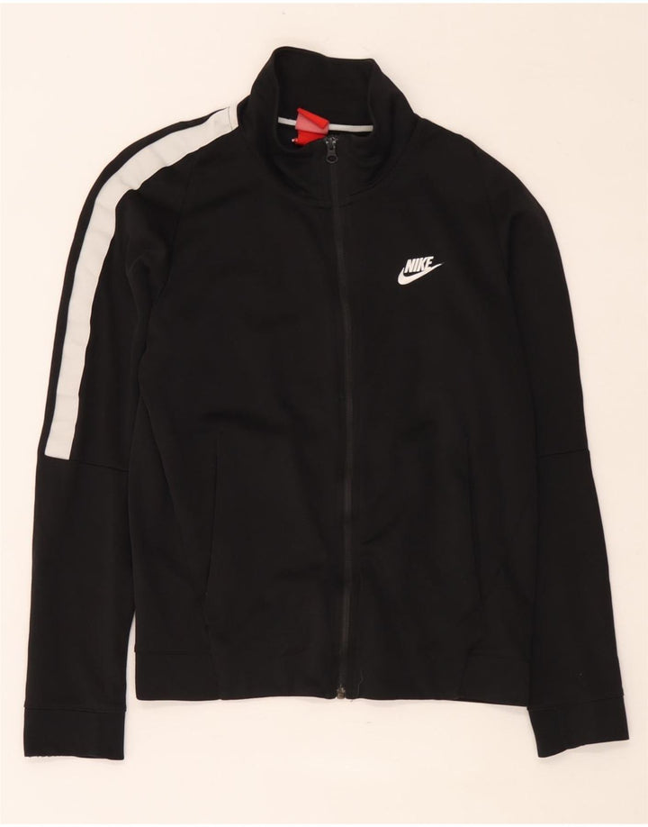 Nike - Chaqueta de chándal para hombre (talla pequeña), color negro y algodón