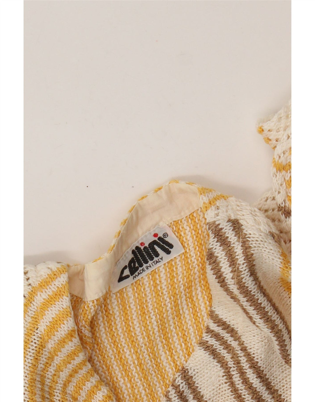 Cellini - Cárdigan para mujer, talla 40, tamaño mediano, color blanco roto, a rayas