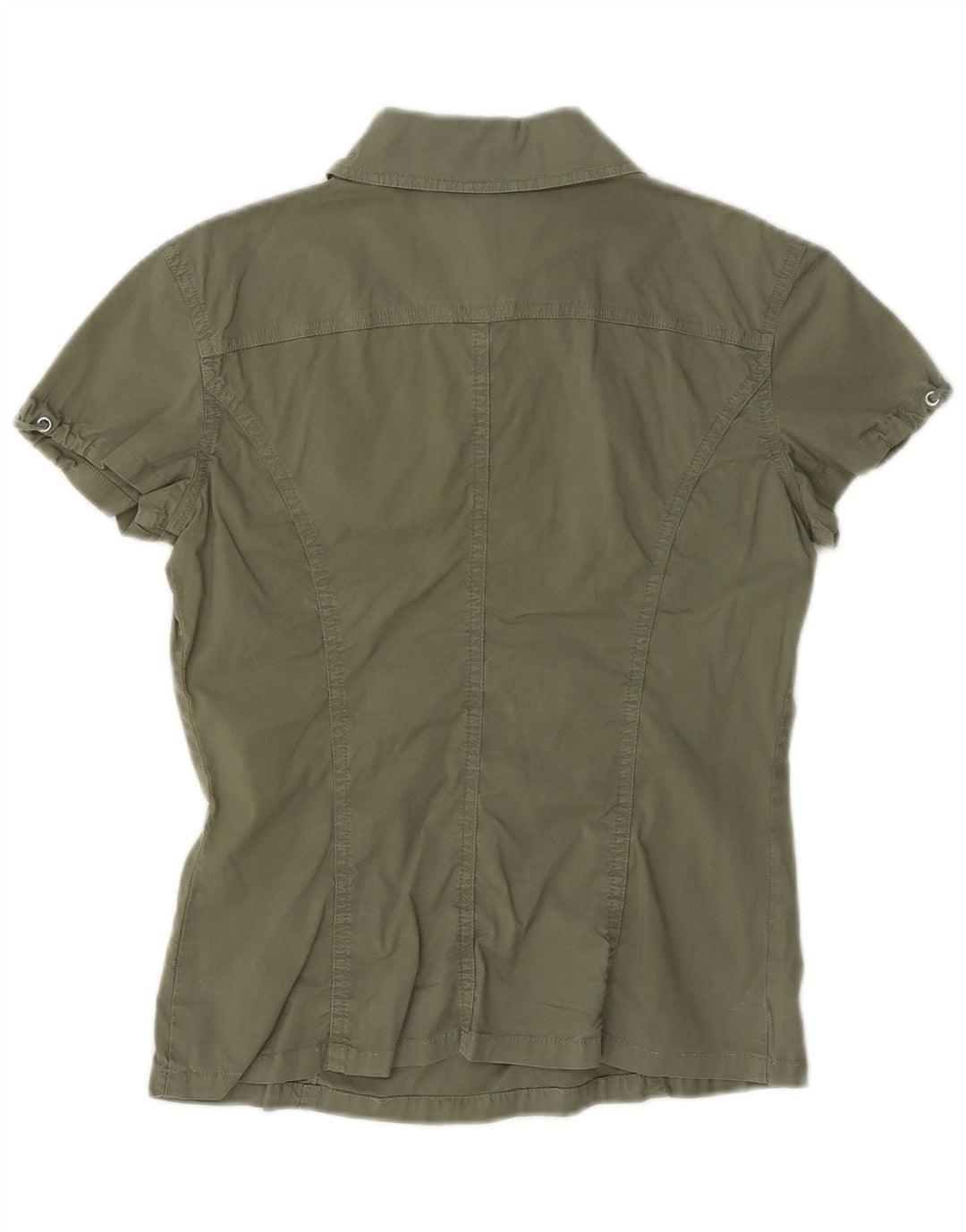 Max & Co. Camisa tipo jersey de manga corta para mujer UK 8 Small Caqui