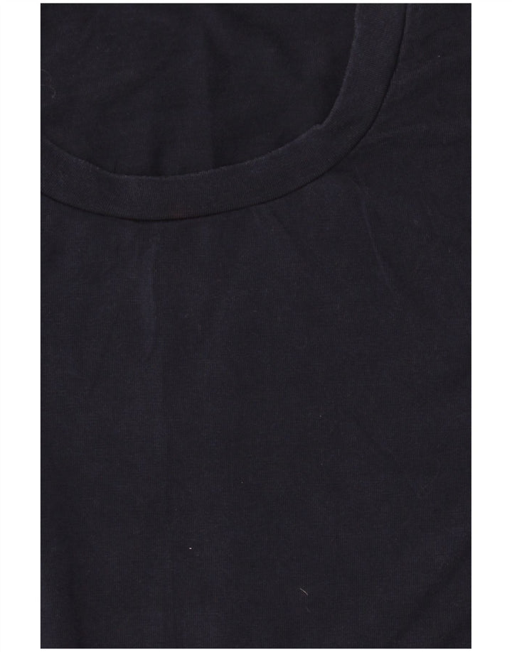 Camiseta Reiss Hombre Top Large Lyocell Azul Marino