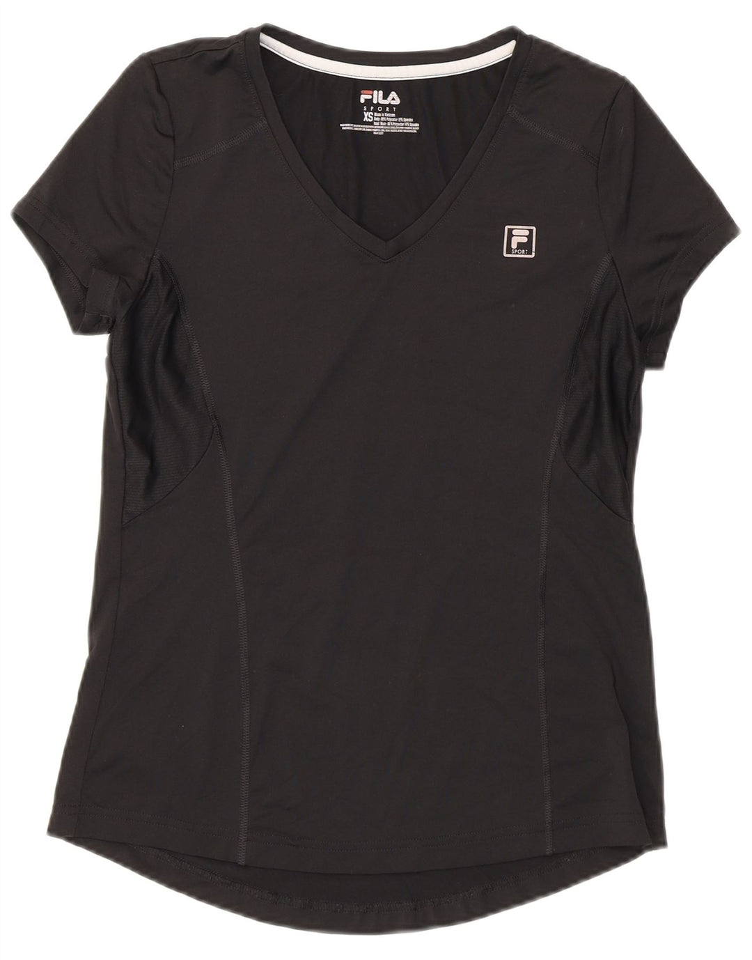 Fila Camiseta para mujer Top UK 6 XS Negro Poliéster