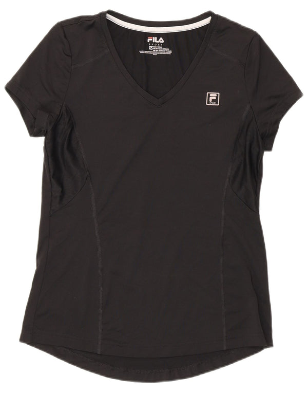 Fila Camiseta para mujer Top UK 6 XS Negro Poliéster
