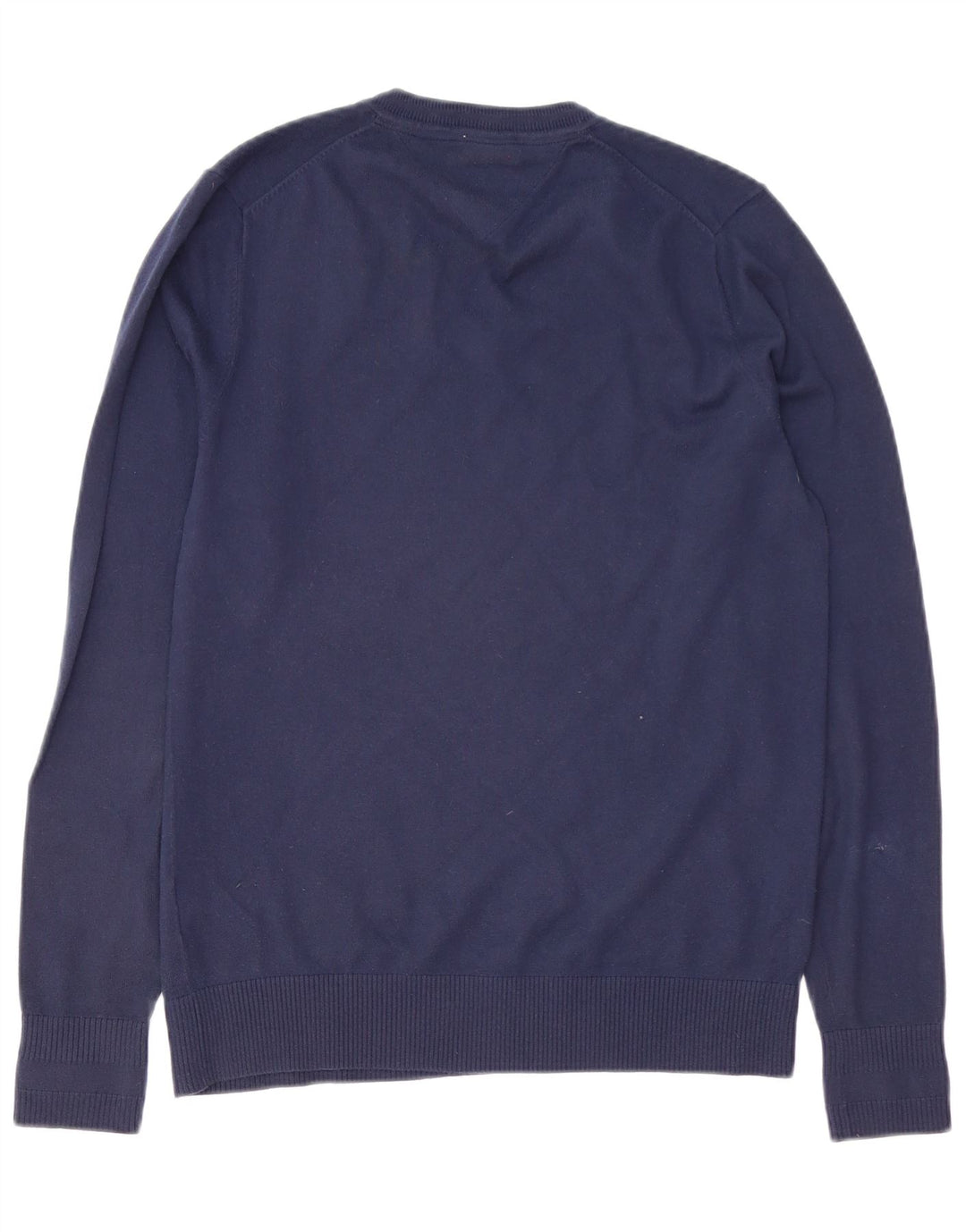 TOMMY HILFIGER Jersey con cuello en V para hombre Algodón azul marino medio