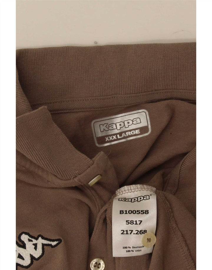 Kappa Polo Hombre 3XL Algodón Marrón