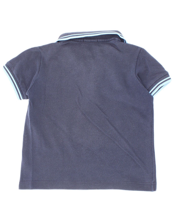 Fred Perry Polo para bebé niño 18-24 meses Algodón a rayas azul marino