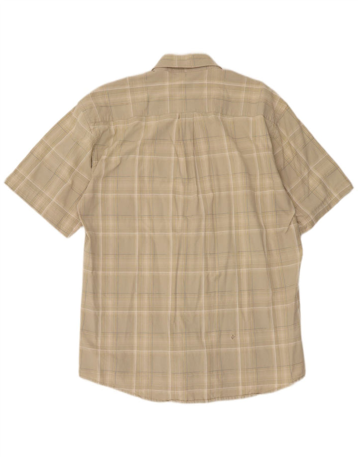 Camisa de manga corta para hombre Camel Active XL Beige Check