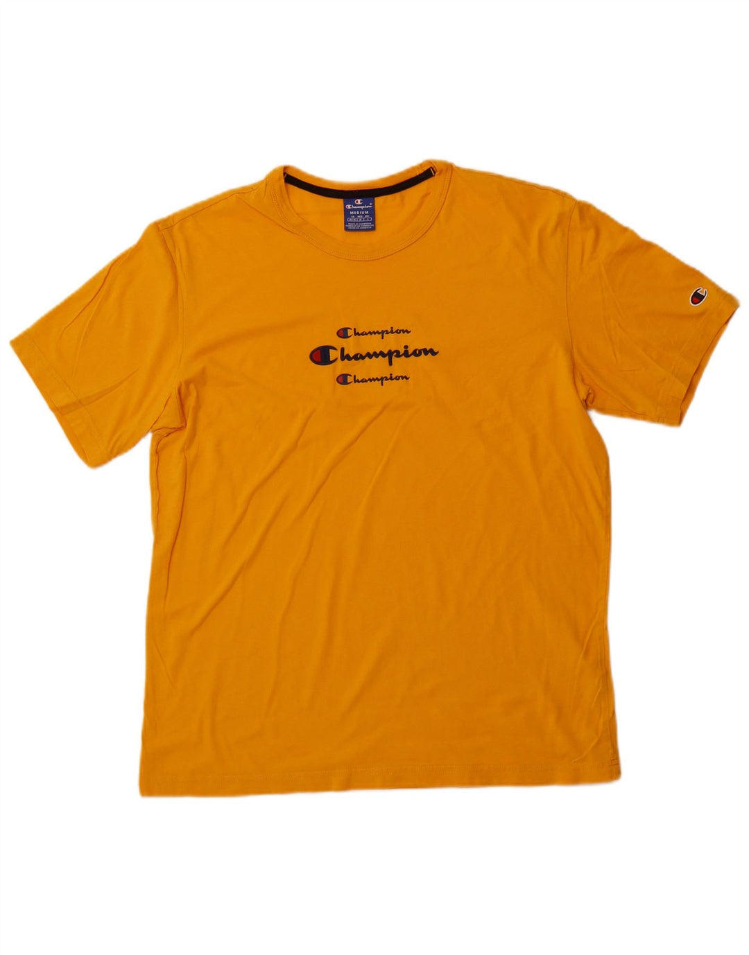 CHAMPION Camiseta gráfica para hombre Top mediano amarillo
