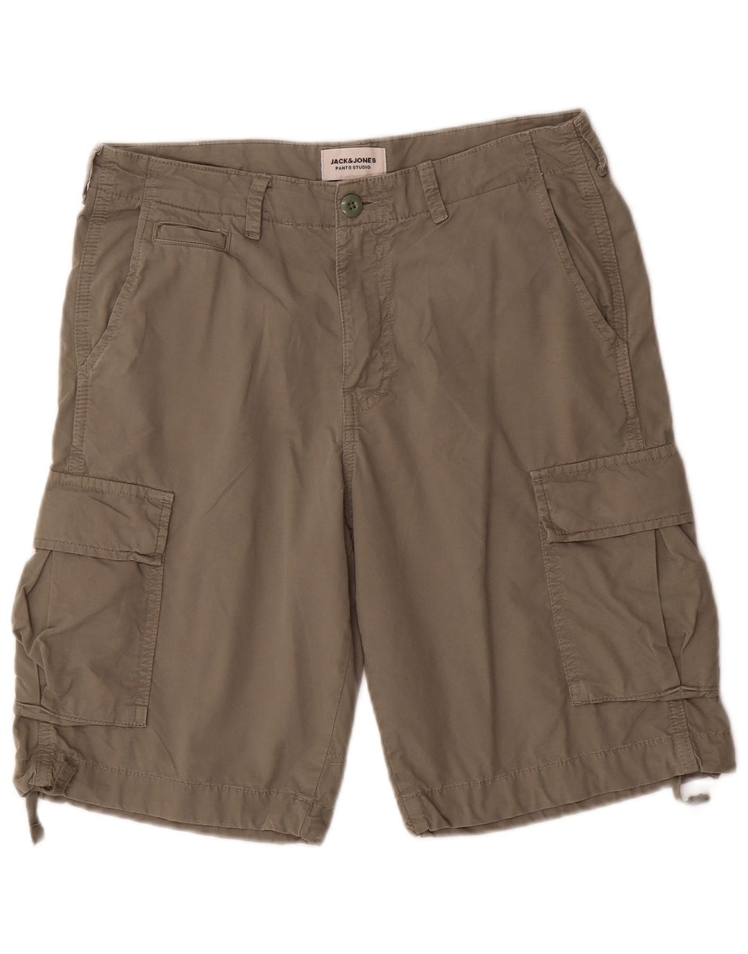 Jack & Jones Mens Cargo Shorts Small W29 Algodón Caqui