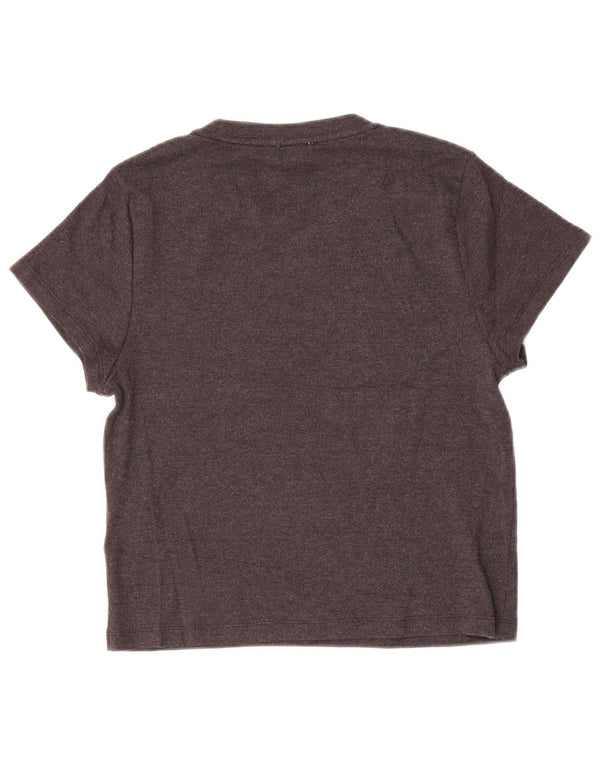 J. CREW Camiseta para mujer Top UK 44 Grande Gris Algodón