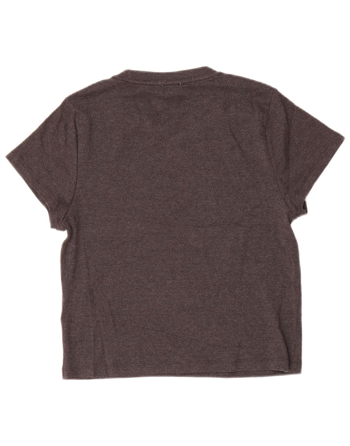 J. CREW Camiseta para mujer Top UK 44 Grande Gris Algodón