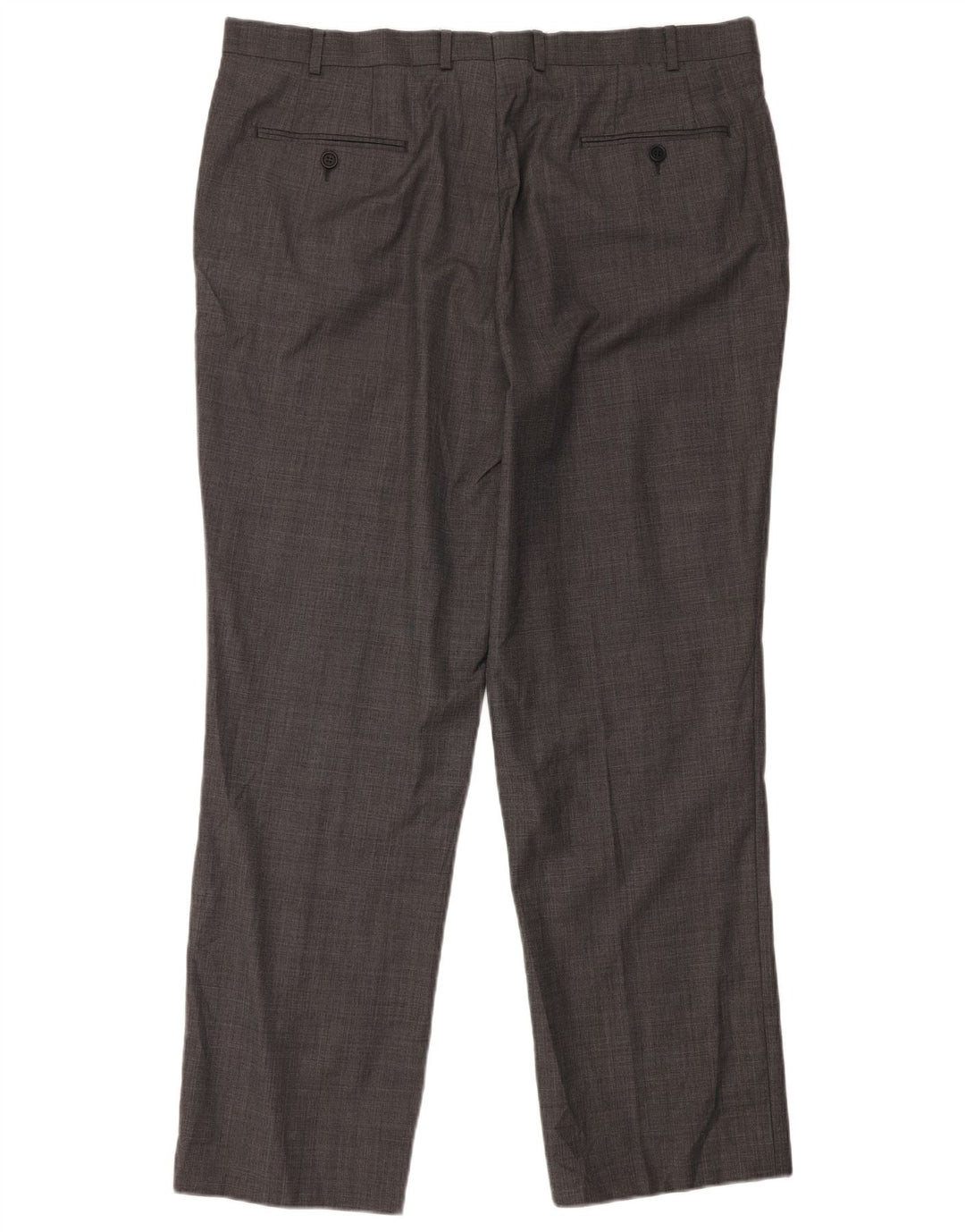 TED BAKER Pantalón de traje recto para hombre W40 L32 Lana gris