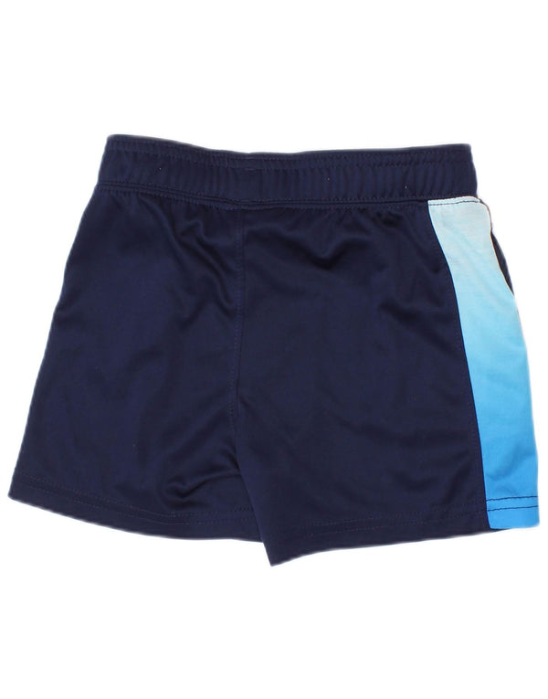 Under Armour Pantalones cortos deportivos para bebé niño 12-18 meses Azul marino Colorblock