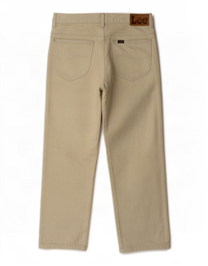 Vaqueros rectos Lee para hombre W36 L27 Beige