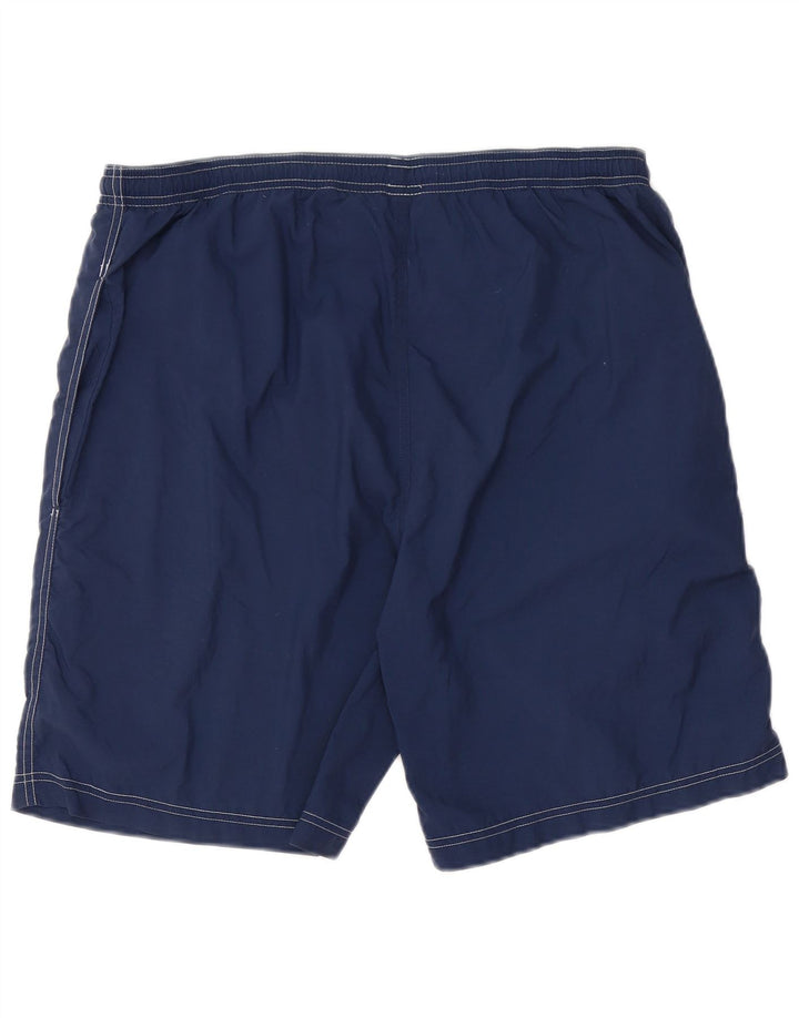 Pantalones cortos deportivos NIKE para hombre, talla grande, nailon azul marino