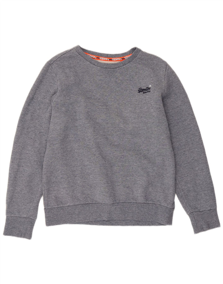 SUPERDRY Sudadera Jumper para Mujer ES 40 XL Algodón Gris