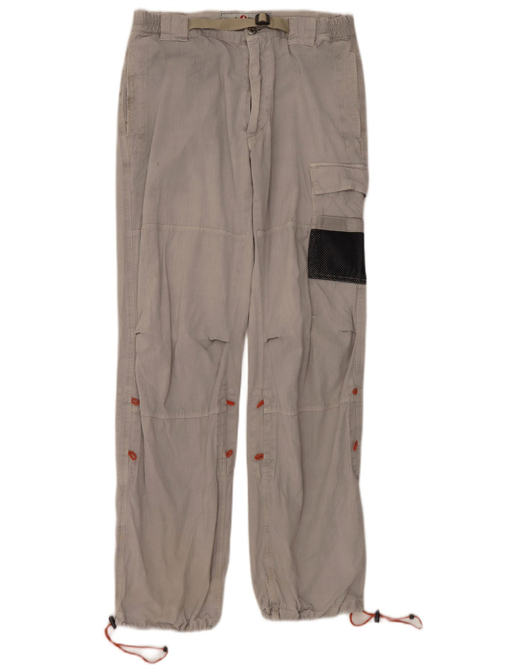 Murphy & Nye Pantalones tipo joggers cargo para hombre W33 L32 Algodón gris