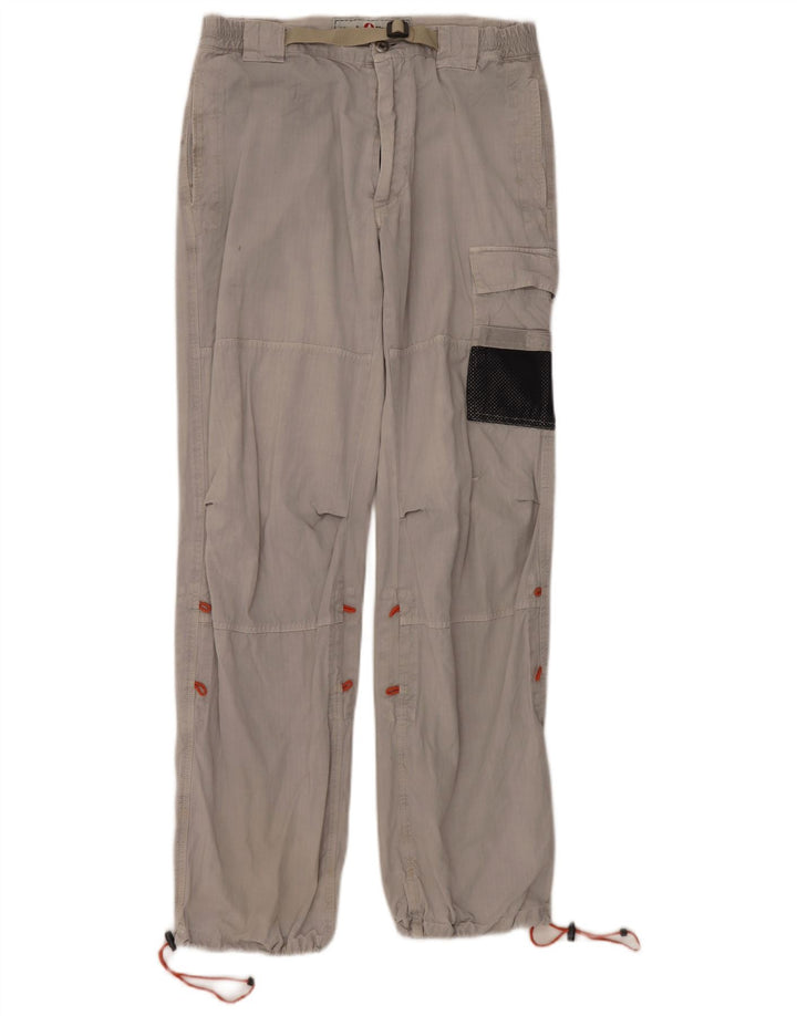 Murphy & Nye Pantalones tipo joggers cargo para hombre W33 L32 Algodón gris