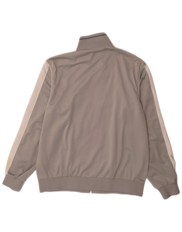 Asics Hombre Chándal Top Chaqueta 2XL Gris Colorblock Poliéster