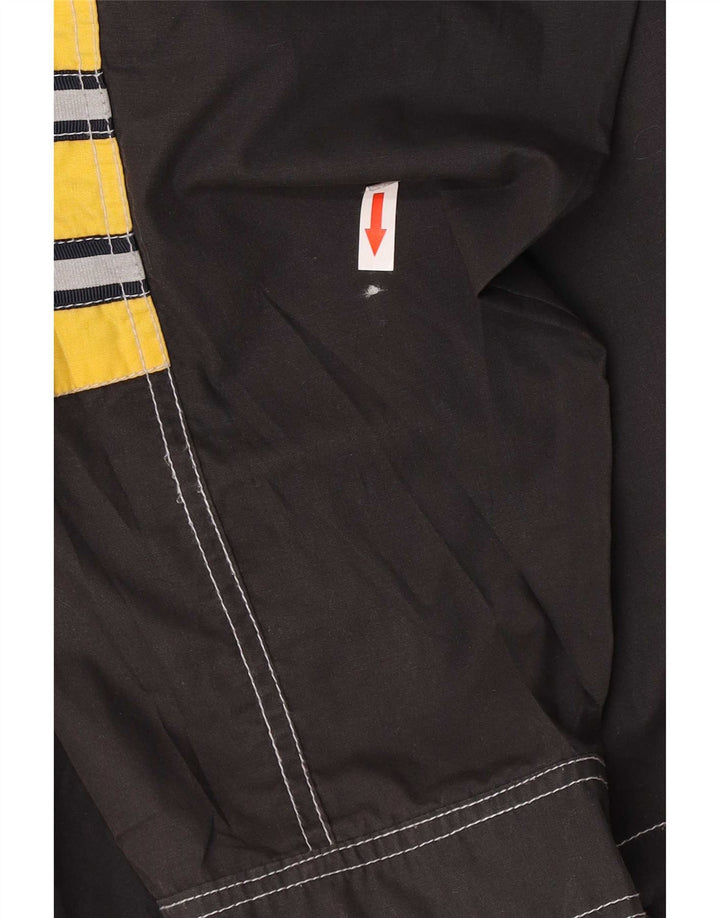 Brugi Chaqueta de chándal para hombre IT 50 Large Negro Colorblock Poliéster