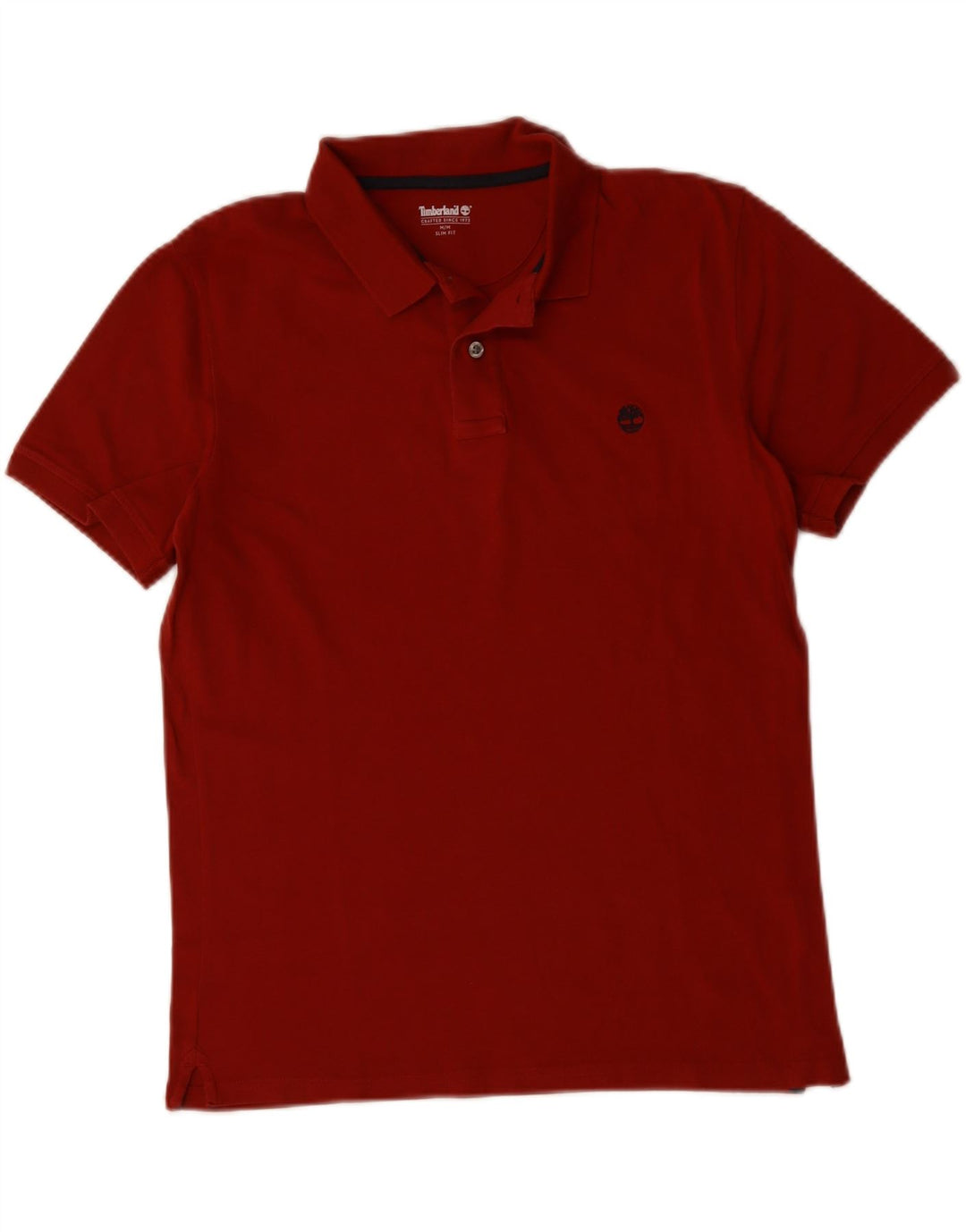 TIMBERLAND Polo Slim Fit para Hombre Algodón Rojo Medio