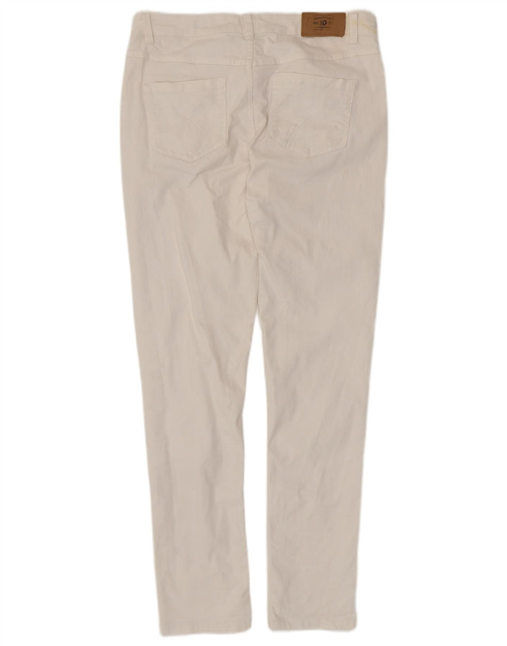 DACK'S Jeans ajustados para mujer IT 44 Medium W32 L28 Algodón blanco