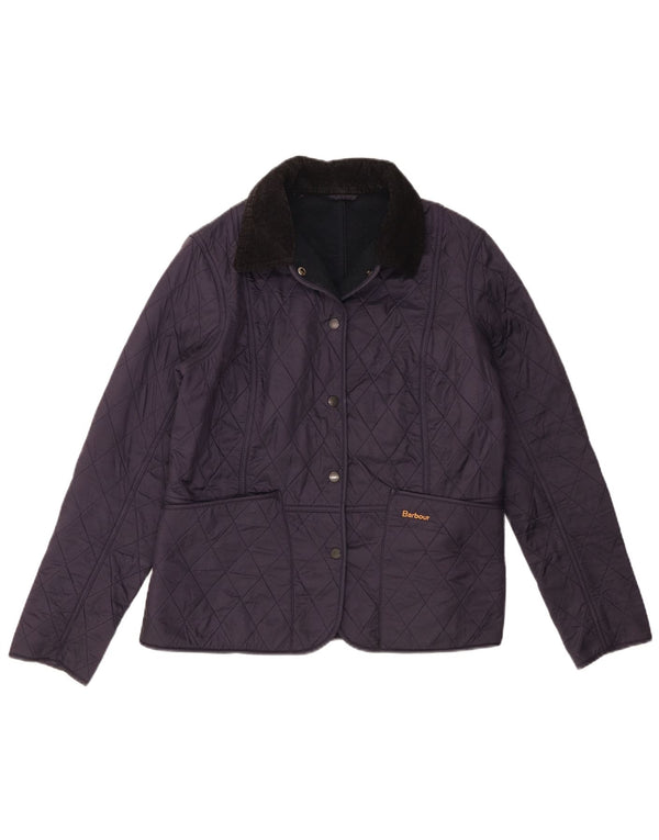Barbour Chaqueta acolchada para mujer Reino Unido 44 Grande Azul marino Colorblock