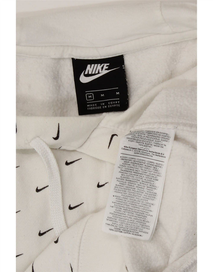 Nike Jersey con capucha y gráfico gráfico de algodón blanco mediano para hombre