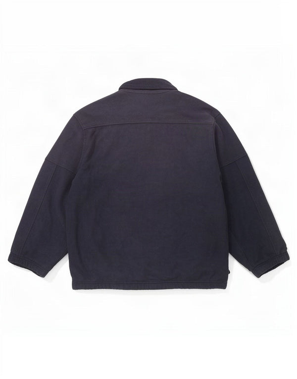 Champion Chaqueta polar para hombre UK 40 Large Azul marino Colorblock Poliéster