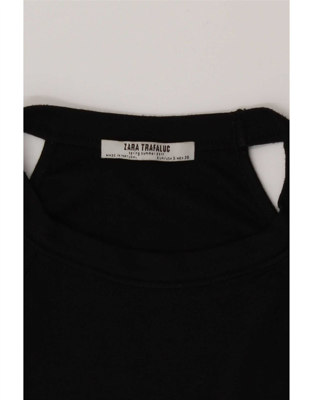 Zara Mujer Crop Halter Top UK 8 Small Negro
