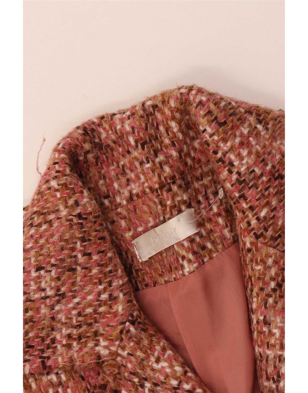 Vintage mujer abrigo Reino Unido 8 pequeño rosa moteado