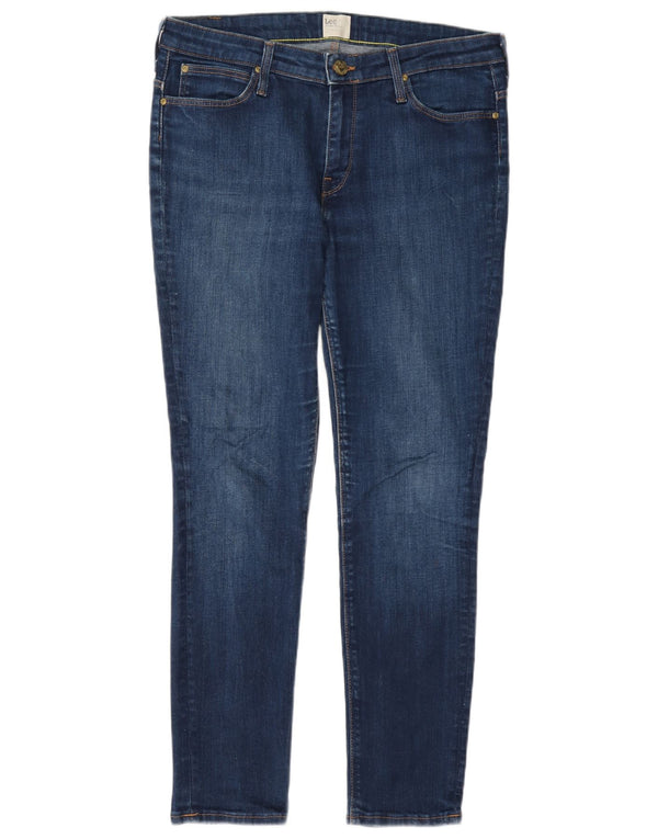 Vaqueros Lee Scarlett Skinny para Mujer W32 L31 Algodón Azul Marino