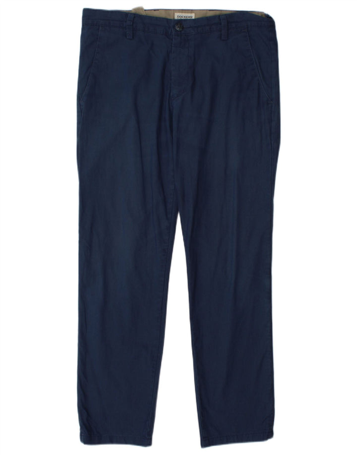 Dockers Pantalón chino Extra Sim Fit para hombre W32 L29 Azul marino