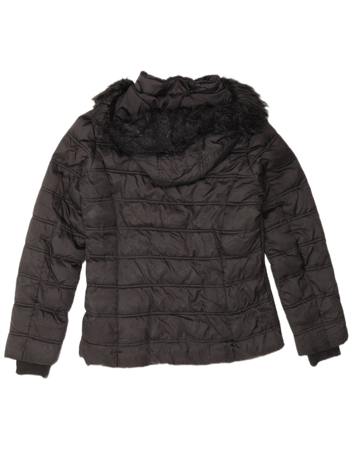 Nautica Chaqueta acolchada para mujer UK 46 Grande Poliéster negro
