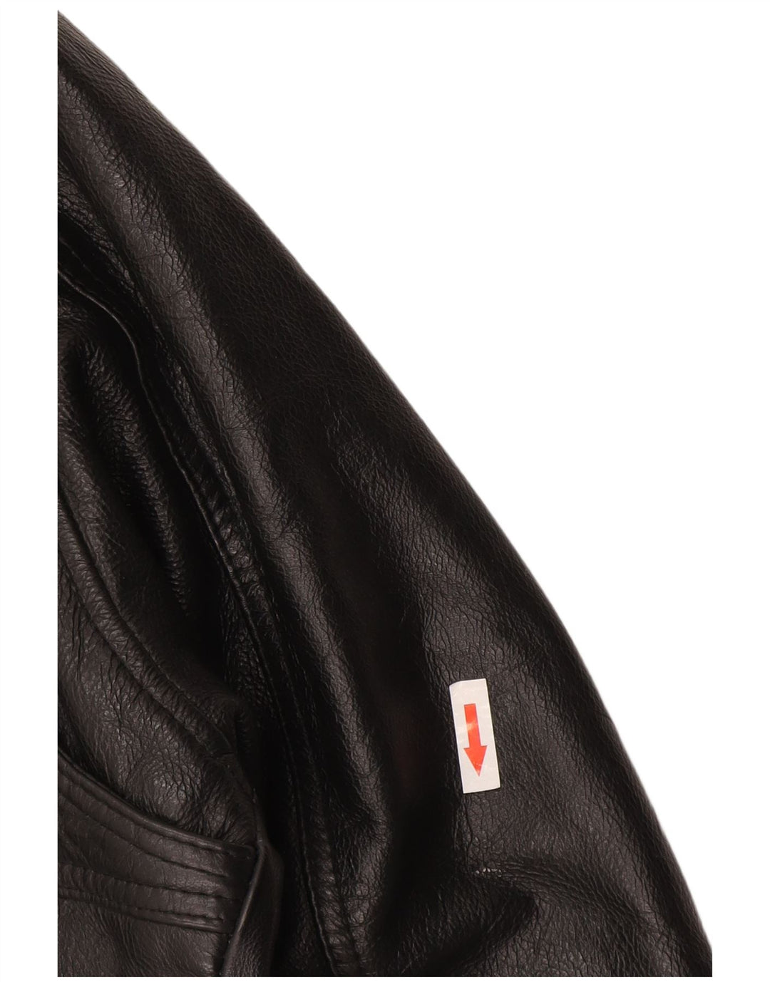 Vintage hombres chaqueta de cuero Reino Unido 38 medio negro