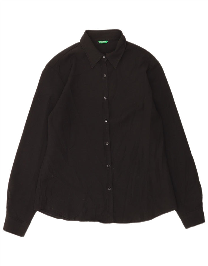 Camisa Benetton Mujer ES 44 Grande Negro