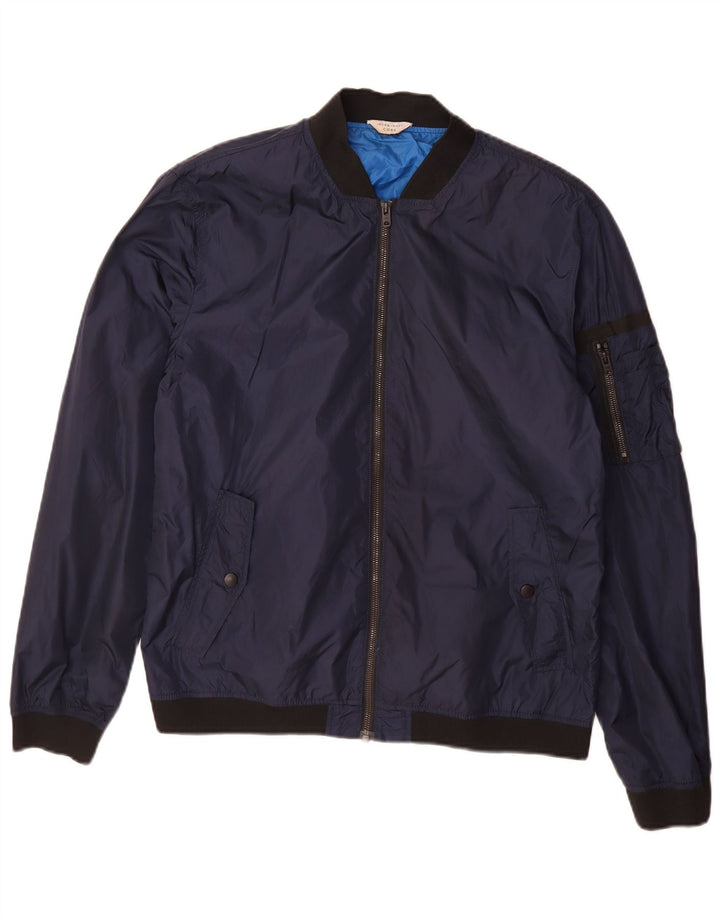 Jack & Jones Chaqueta Bomber para Hombre UK 40 Large Nylon Azul Marino