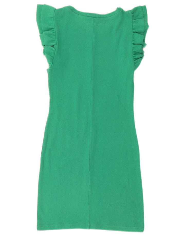 Zara Mujer Vestido Tubo Reino Unido 42 Verde Medio