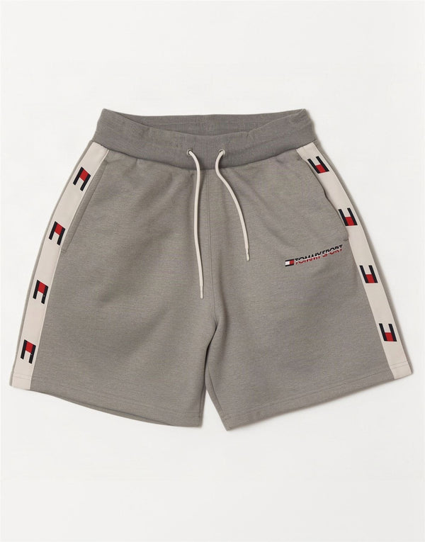 Tommy Hilfiger Shorts deportivos con gráficos para hombre Poliéster con bloques de color gris pequeño