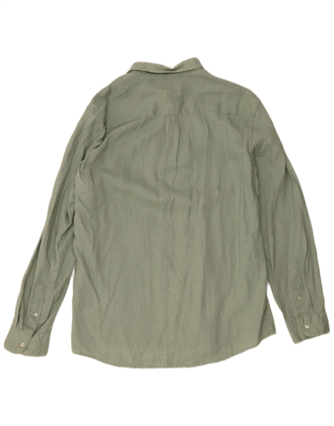 Camisa de corte clásico para hombre de French Connection, talla grande, de lino verde