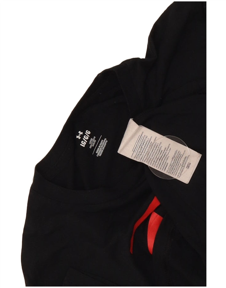 Under Armour Camiseta gráfica para hombre Top grande de algodón negro