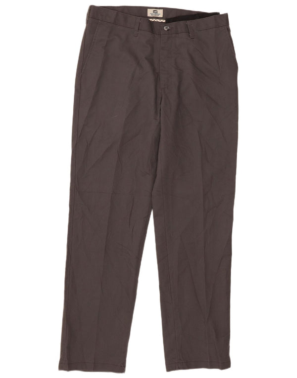 Pantalones chinos de corte relajado para hombre Lee W34 L34 Poliéster gris