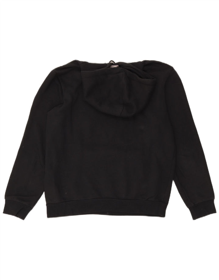 PUMA Jersey con capucha gráfica para hombre Algodón negro mediano